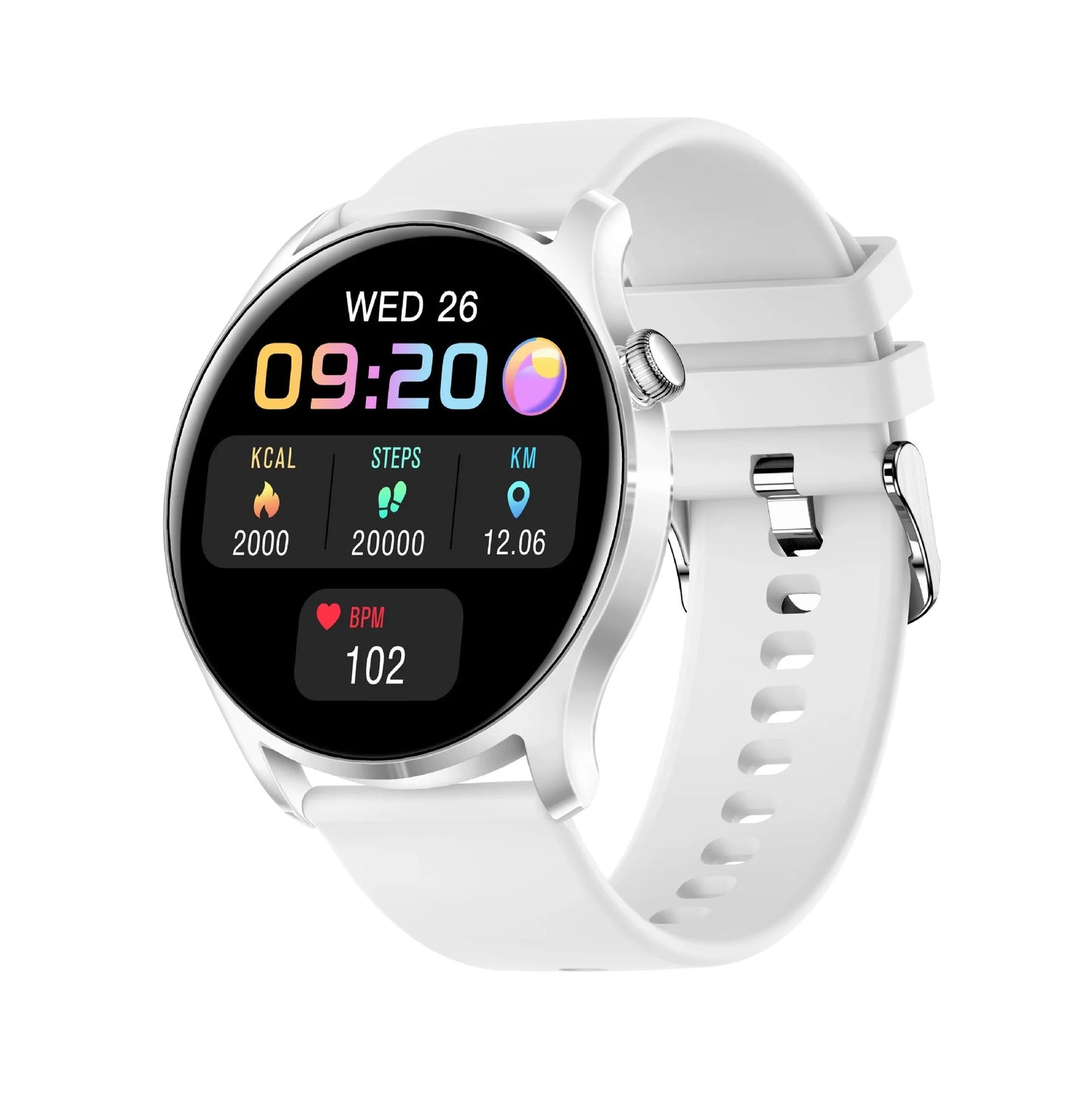 Intelligent Touchscreen Multi-Feature Pulse Blood Pressure Tracker Alert Fitness Bluetooth Wristband