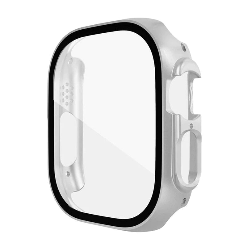 Glass+Case for Apple Watch Series Ultra 49Mm 49 Mm Smartwatch PC Screen Protector Bumper Tempered Accessories Iwatch Ultra Cover
