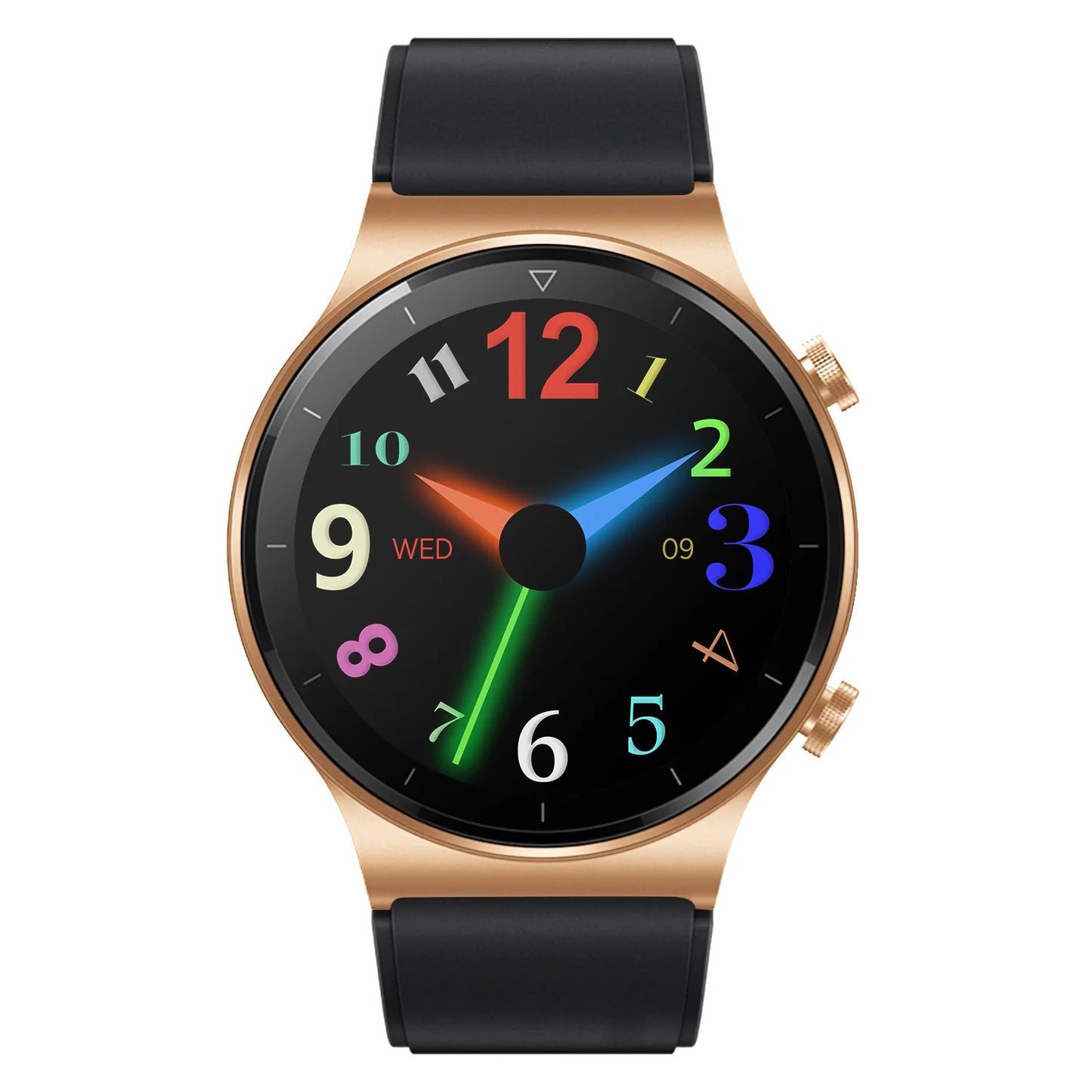 Pulse Rate BP Spo2 Tracking Fitness Wireless Dial Smartwatch