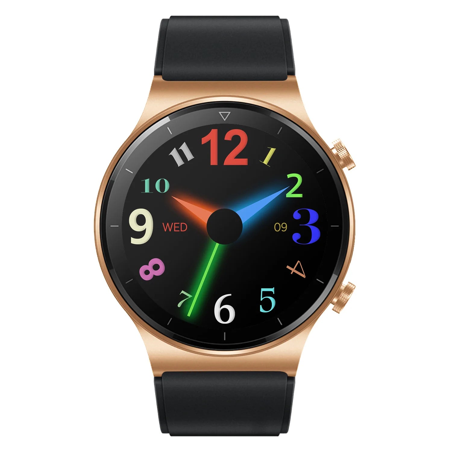 Pulse Rate BP Spo2 Tracking Fitness Wireless Dial Smartwatch