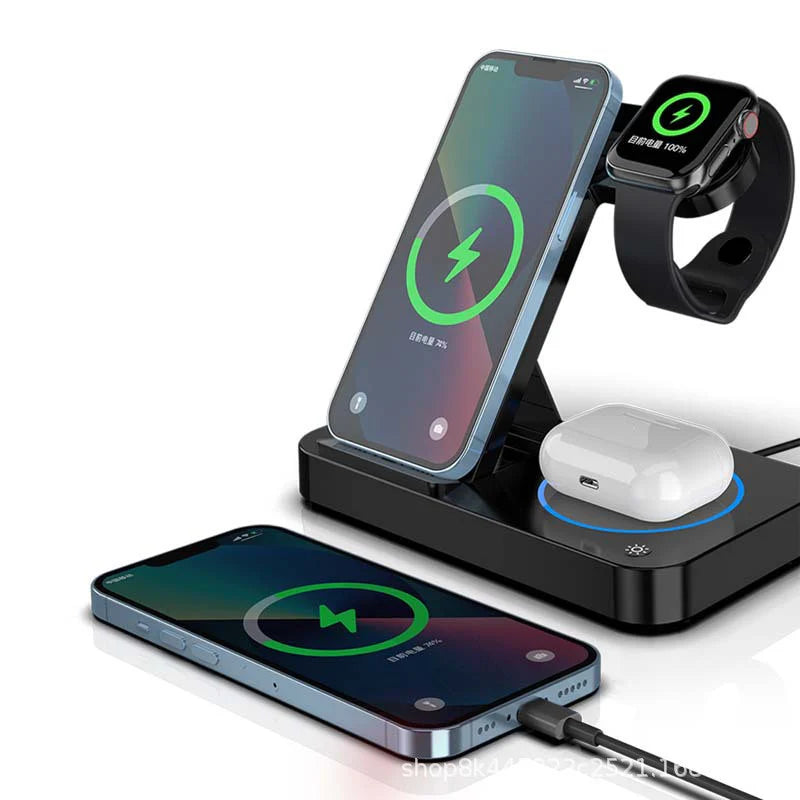 Compact Tri-Fold Wireless Charging Dock