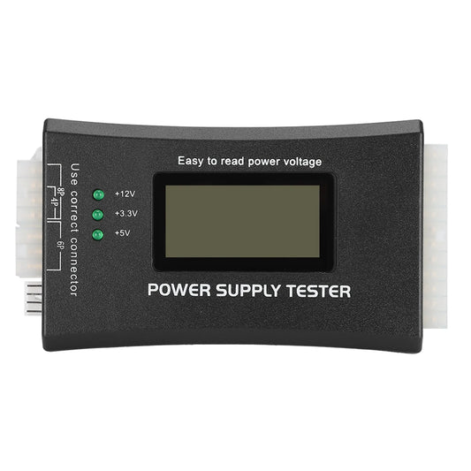 Computer Power Supply Diagnostic Tool with LCD Screen for PC Testing and Repair
