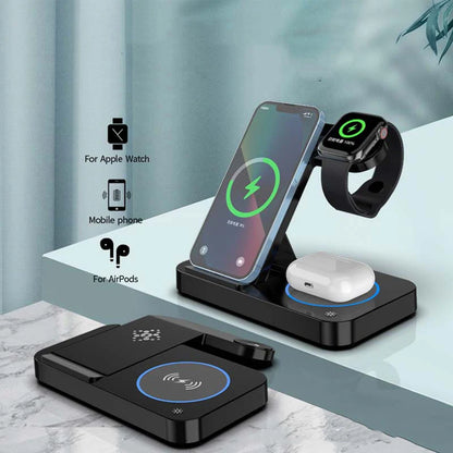 Compact Tri-Fold Wireless Charging Dock