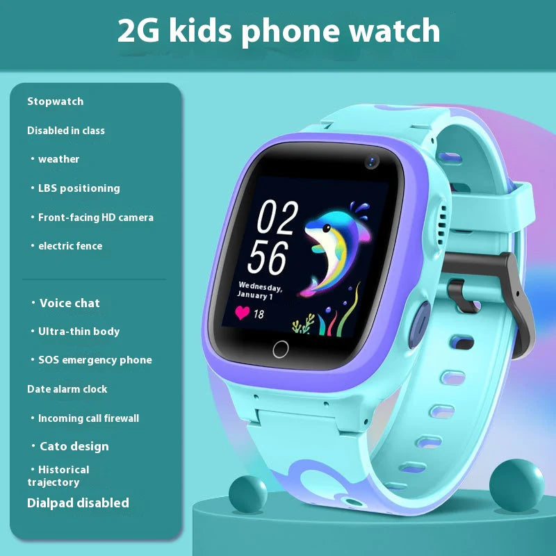 K12 Kids GPS Tracker Watch Waterproof Touchscreen Student Smart Device