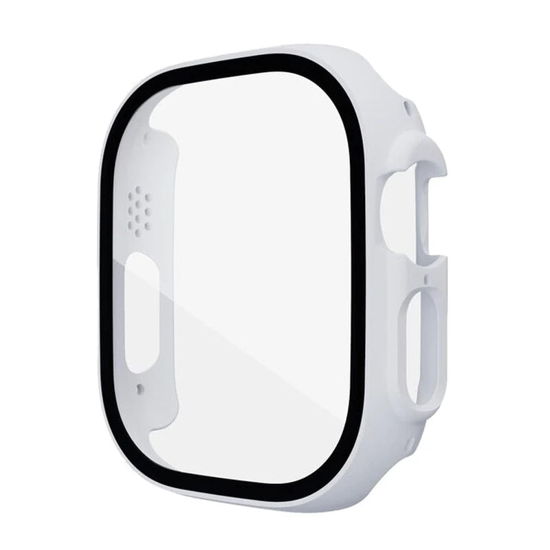 Glass+Case for Apple Watch Series Ultra 49Mm 49 Mm Smartwatch PC Screen Protector Bumper Tempered Accessories Iwatch Ultra Cover